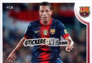 Sticker Adriano Correia in action - FC Barcelona 2012-2013 - Panini