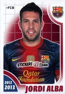 Sticker Jordi Alba - FC Barcelona 2012-2013 n. 86 - Panini