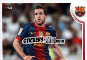 Sticker Jordi Alba in action - FC Barcelona 2012-2013 - Panini
