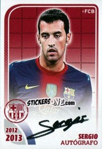 Sticker Sergio (Autografo) - FC Barcelona 2012-2013 - Panini