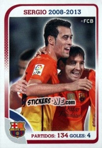 Figurina Sergio (Trayectoria) - FC Barcelona 2012-2013 n. 94 - Panini