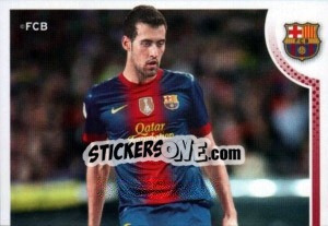 Figurina Sergio in action - FC Barcelona 2012-2013 - Panini