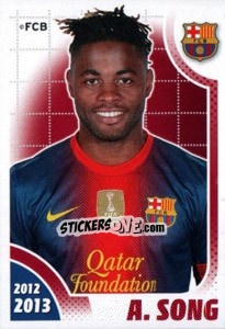 Sticker Alex Song - FC Barcelona 2012-2013 n. 98 - Panini