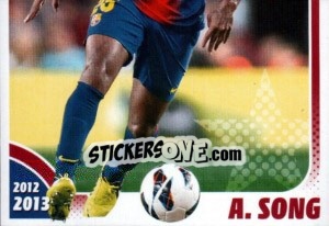 Cromo A.Song in action A.Song - FC Barcelona 2012-2013 - Panini
