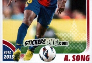 Sticker A.Song in action A.Song - FC Barcelona 2012-2013 n. 100 - Panini