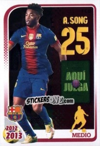 Cromo A.Song (Medio) - FC Barcelona 2012-2013 - Panini