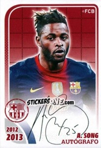 Sticker A.Song (Autografo) - FC Barcelona 2012-2013 - Panini
