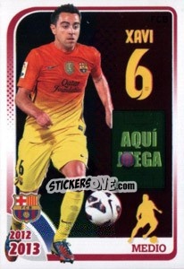 Cromo Xavi (Medio) - FC Barcelona 2012-2013 - Panini