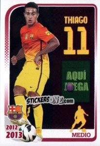 Sticker Thiago (Medio) - FC Barcelona 2012-2013 n. 117 - Panini
