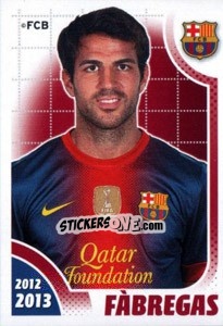 Sticker Fabregas - FC Barcelona 2012-2013 n. 122 - Panini