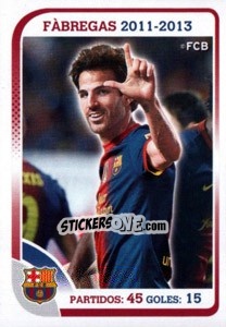 Sticker Fabregas (Trayectoria) - FC Barcelona 2012-2013 n. 125 - Panini