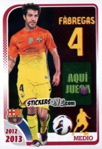 Cromo Fabregas (Medio) - FC Barcelona 2012-2013 - Panini