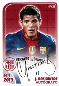 Cromo J.Dos Santos (Autografo) - FC Barcelona 2012-2013 - Panini