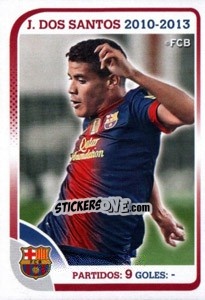 Figurina J.Dos Santos (Trayectoria) - FC Barcelona 2012-2013 - Panini