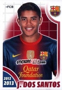 Sticker J.Dos Santos - FC Barcelona 2012-2013 - Panini