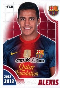 Sticker Alexis Sánchez - FC Barcelona 2012-2013 n. 134 - Panini