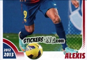 Sticker Alexis Sánchez in action - FC Barcelona 2012-2013 n. 136 - Panini