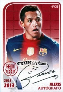 Figurina Alexis Sánchez (Autografo) - FC Barcelona 2012-2013 - Panini