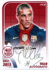 Sticker Cristian Tello (Autografo) - FC Barcelona 2012-2013 - Panini