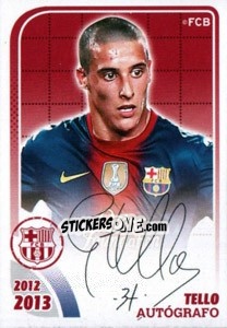 Sticker Cristian Tello (Autografo) - FC Barcelona 2012-2013 n. 140 - Panini