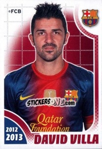 Sticker David Villa - FC Barcelona 2012-2013 - Panini