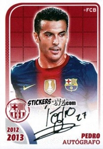 Sticker Pedro (Autografo) - FC Barcelona 2012-2013 - Panini
