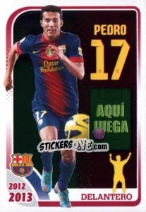 Sticker Pedro (Dalantero) - FC Barcelona 2012-2013 - Panini