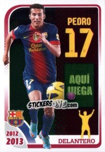 Sticker Pedro (Dalantero) - FC Barcelona 2012-2013 n. 153 - Panini