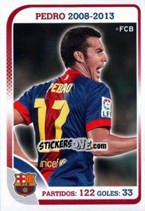 Figurina Pedro (Trayectoria) - FC Barcelona 2012-2013 - Panini