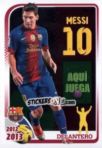 Sticker Messi (Delantero) - FC Barcelona 2012-2013 n. 162 - Panini