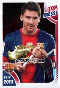Sticker Top Messi (Pichichi 2011/2012) - FC Barcelona 2012-2013 n. 168 - Panini