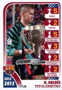 Sticker Victor Valdes - FC Barcelona 2012-2013 n. 171 - Panini