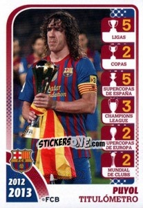 Sticker Puyol - FC Barcelona 2012-2013 n. 172 - Panini
