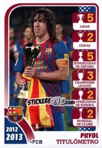 Sticker Puyol - FC Barcelona 2012-2013 - Panini