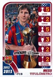 Sticker Messi - FC Barcelona 2012-2013 n. 174 - Panini