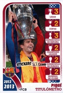 Figurina Pique - FC Barcelona 2012-2013 - Panini