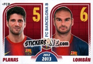 Sticker Carles Planas / Lomban - FC Barcelona 2012-2013 n. 184 - Panini
