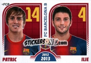 Sticker Patricio Gabarron / Ilie Sanchez - FC Barcelona 2012-2013 - Panini