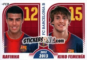 Sticker Rafinha Alcantara / Kiko Femenia - FC Barcelona 2012-2013 n. 189 - Panini