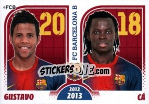 Cromo Luis Gustavo / Odiquir Agostinho - FC Barcelona 2012-2013 - Panini