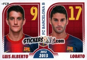 Sticker Luis Alberto / Cristian Lobato - FC Barcelona 2012-2013 n. 191 - Panini