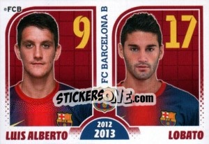 Cromo Luis Alberto / Cristian Lobato - FC Barcelona 2012-2013 - Panini