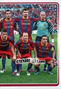Cromo FC Barcelona 2010/2011