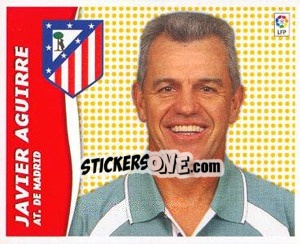 Sticker Javier Aguirre (Entrenador) - Liga Spagnola 2006-2007 n. 32 - Colecciones ESTE
