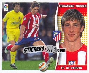 Sticker Fernando Torres - Liga Spagnola 2006-2007 n. 51 - Colecciones ESTE