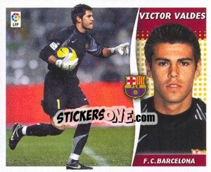 Sticker Victor Valdes - Liga Spagnola 2006-2007 - Colecciones ESTE