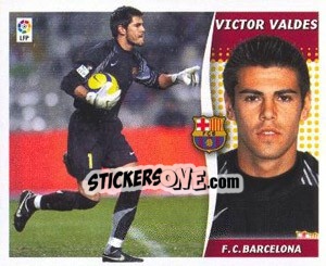 Sticker Victor Valdes - Liga Spagnola 2006-2007 n. 63 - Colecciones ESTE