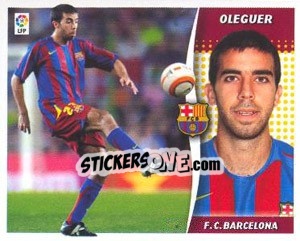 Sticker Oleguer - Liga Spagnola 2006-2007 n. 65 - Colecciones ESTE