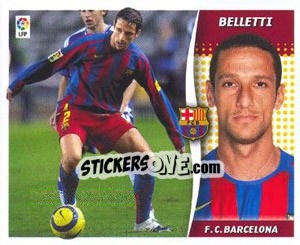 Cromo Belletti - Liga Spagnola 2006-2007 n. 66 - Colecciones ESTE