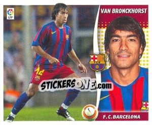 Sticker Van Bronckhorst - Liga Spagnola 2006-2007 n. 70 - Colecciones ESTE